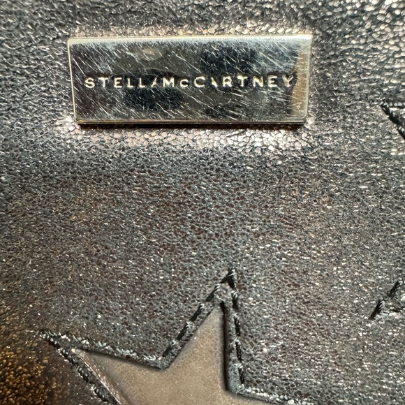Stella McCartney Metallic Black Star Wallet - Picture 6 of 9